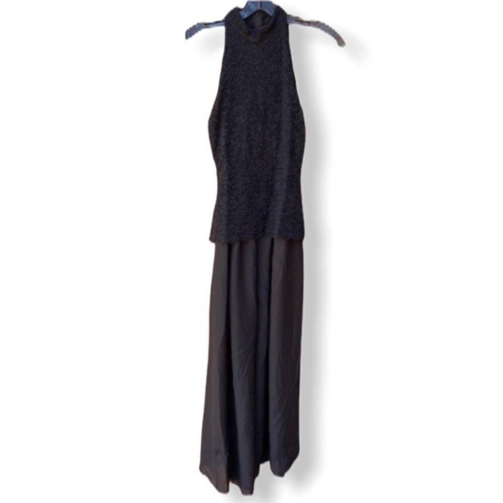 Vintage‎ Georgette Black Dress